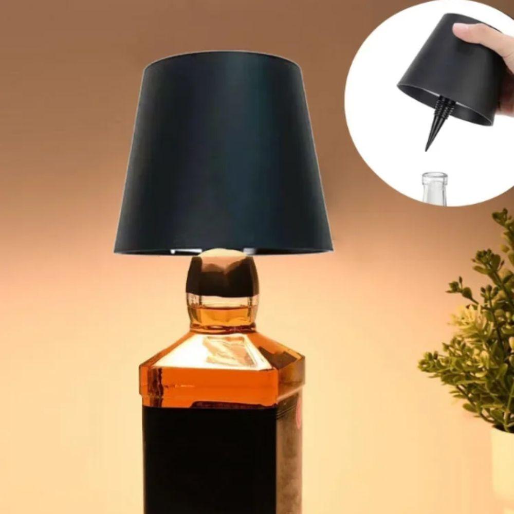 Night Light USB Charge Wine Bottle Lamp 3 Colors Stepless Dimming Table Lamp Wireless Type C Rechargeable LED Lamp Bar