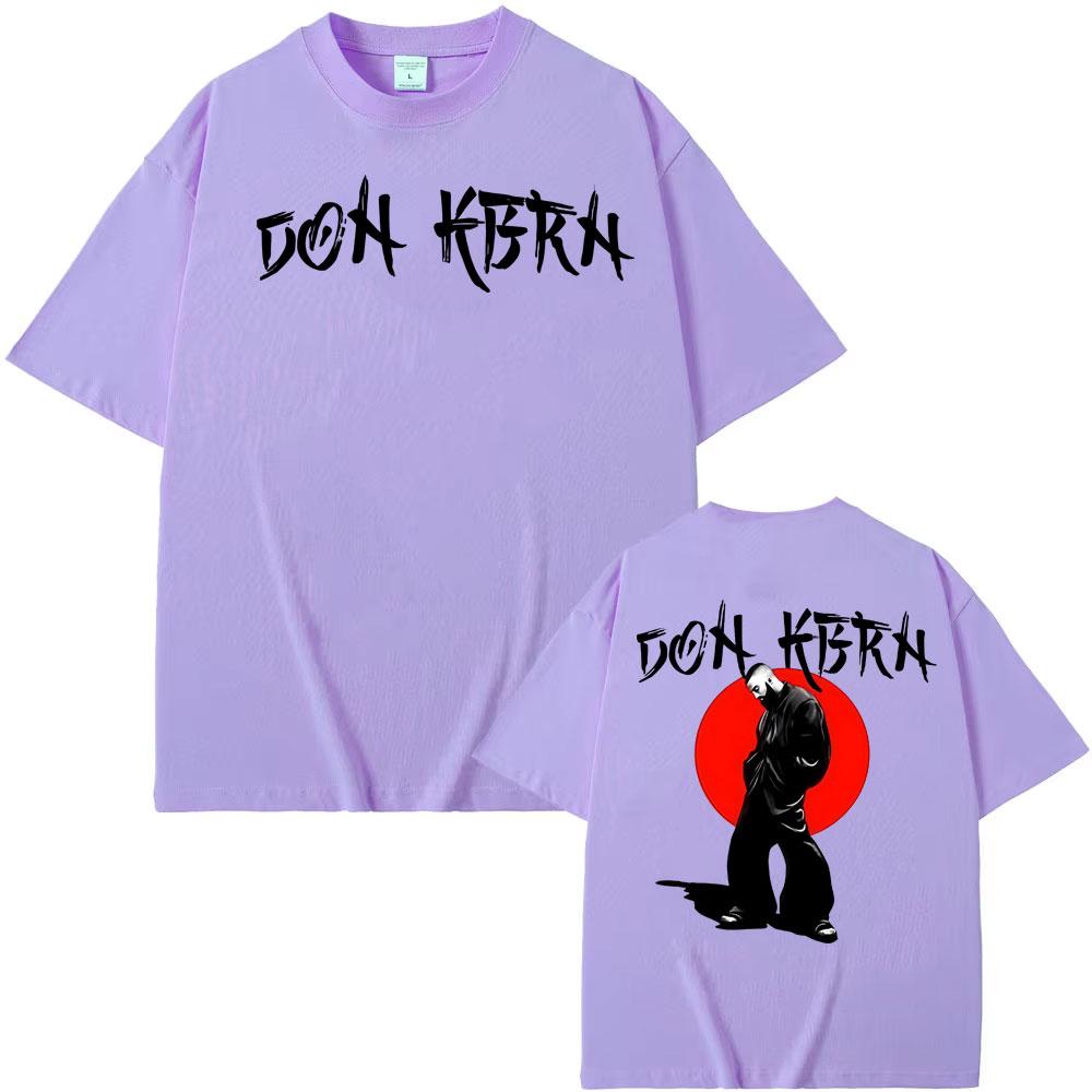 Eladio Carrion Don Kbrn Album 2025 Tour Double Sided Print T Shirts Men Women Gothic Clothes Hip Hop T-shirt 100% Cotton T Shirt