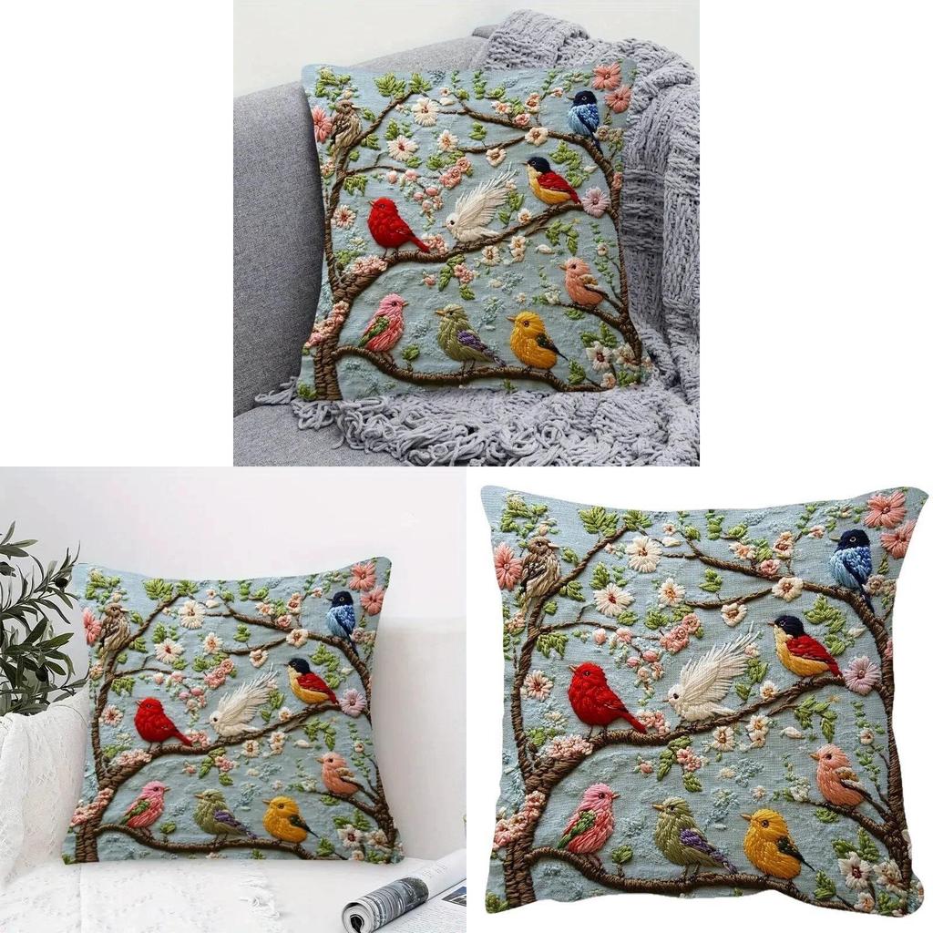 Animal Series Plush Pillow Cover With Digital Print For Living Room Decor