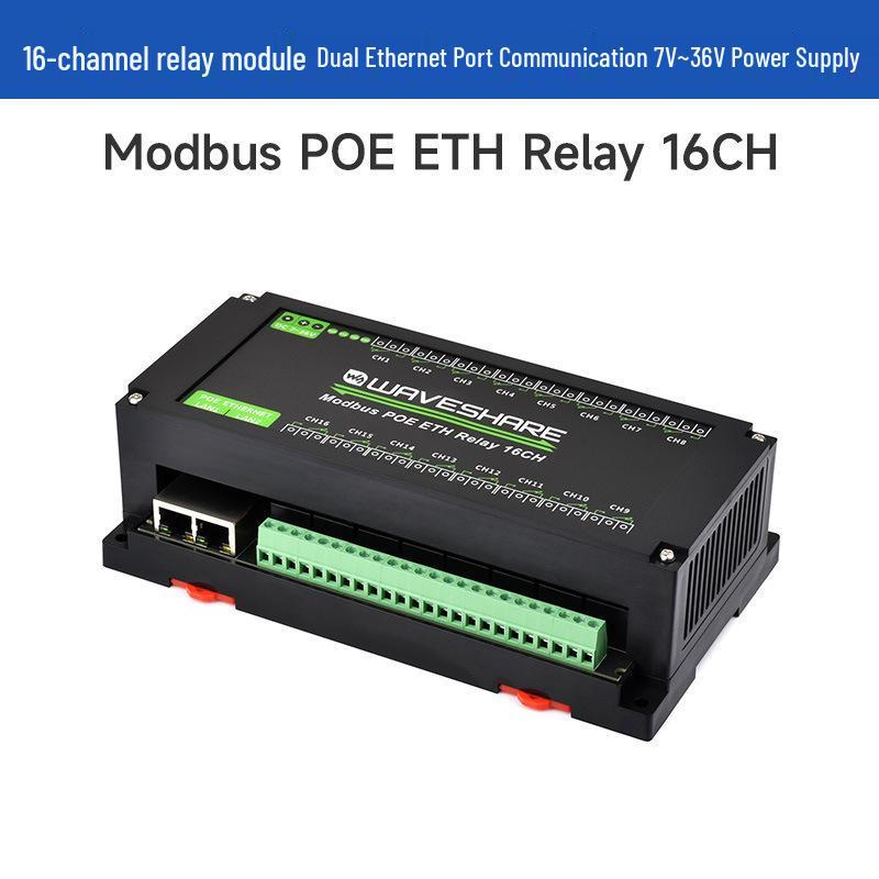 16-Kanal Ethernet-Relaismodul mit Modbus RTU/TCP und Isolationsschutz