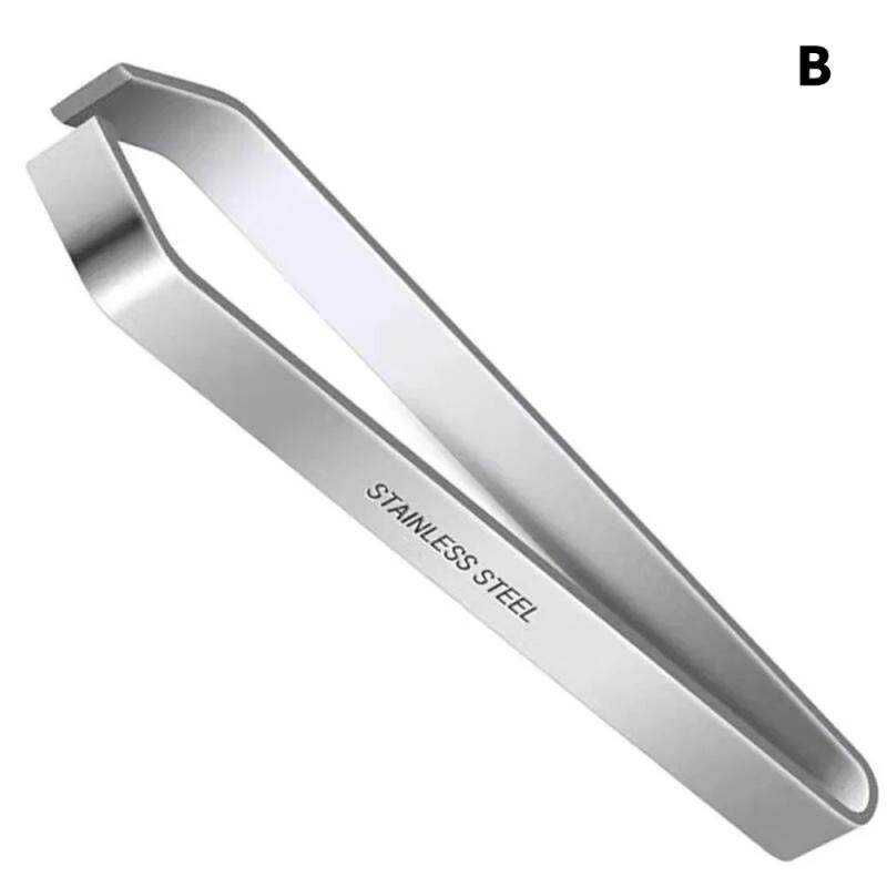 1PCS/2PCS 430 Stainless Steel Fish Bone Tweezers Pincer Clip Puller Remover Tongs Fish Bone Plucking Clamp Kitchen Gadgets Tools