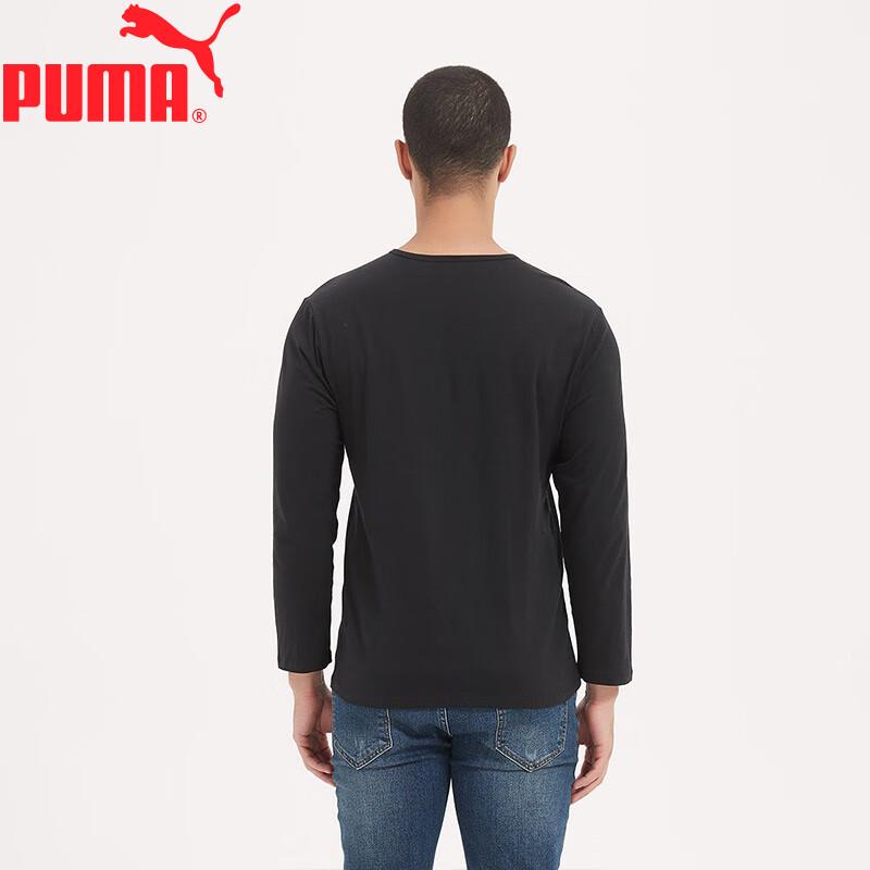 Puma Men's 2-Pack Long-Sleeve Cotton Crew Neck T-Shirt