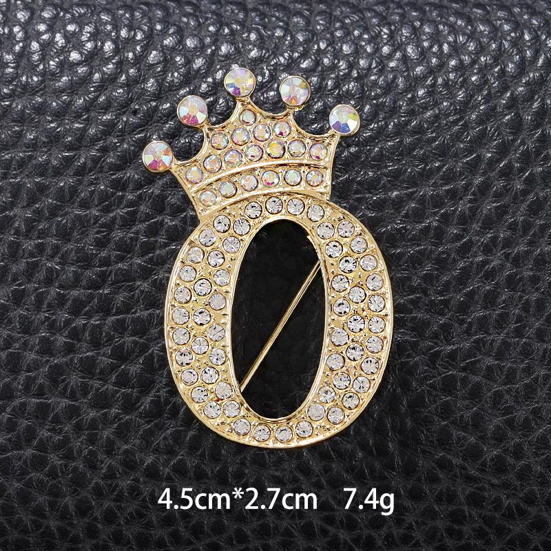 Unisex Versatile English Letter Brooch Lapel Pin for Suits and Clothing