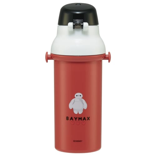 Skater Children's Plastic Water Bottle, 480ml, Antibacterial, Disney Baymax Design, Made in Japan, PSB5SANAG-A