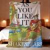 As You Like It Throw Lightweight 240G Flannel Blanket Soft Skin-Friendly For Summer Cooling