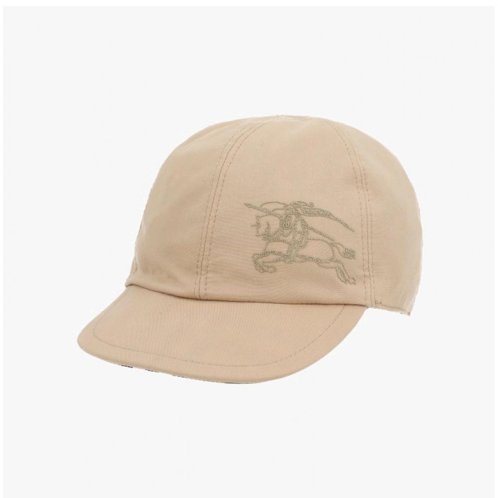 Burberry 8089420 B9368 Vintage Check Equestrian Logo Embroidery Reversible Ball Cap