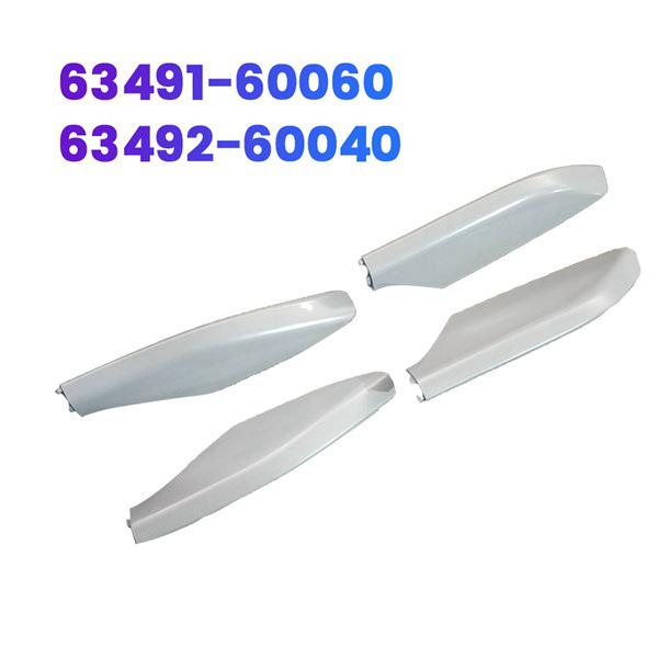 Roof Rail End Cap Set for 2003-2009 Toyota Land Cruiser (4 Pcs)