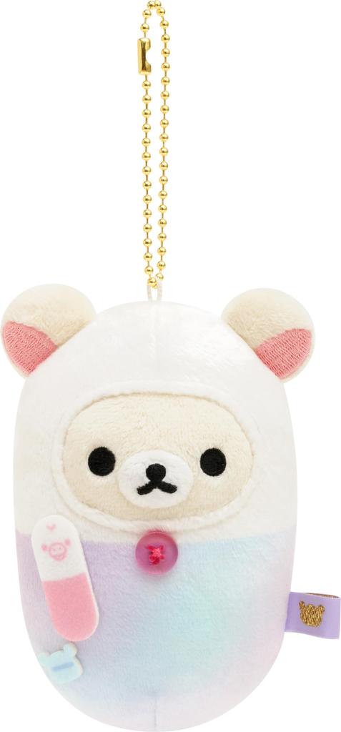 San-X Rilakkuma Barevný Doktor Závěsná Plyšová Hračka Korilakkuma (Kapsle) 6 x 6.5 x 11 cm Věk 6 a více let Klíčenka maskot MO42501