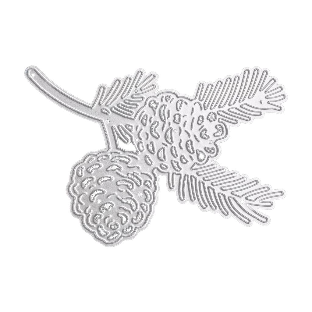 

Рождественские сосновые шишки Металлические штампы Трафарет DIY Скрапбукинг Альбом Бумага Шаблон Карты Форма Тиснение Ремесло Декор 6