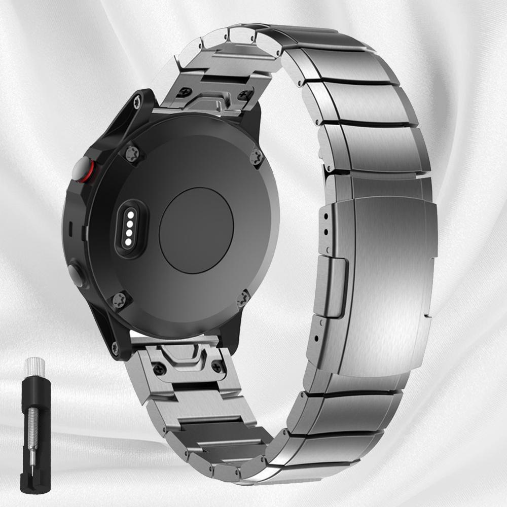 Rychloupínací náramek z titanové slitiny pro Garmin 22mm 26mm Fenix 7X 6X 7 6 Descent MK1 MK2 Epix Gen 2 Řemínek Náramkové doplňky