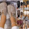 Women's - Casual Flats Round Toe Synthetic Cover Shoes Versatile Fashion Footwear
