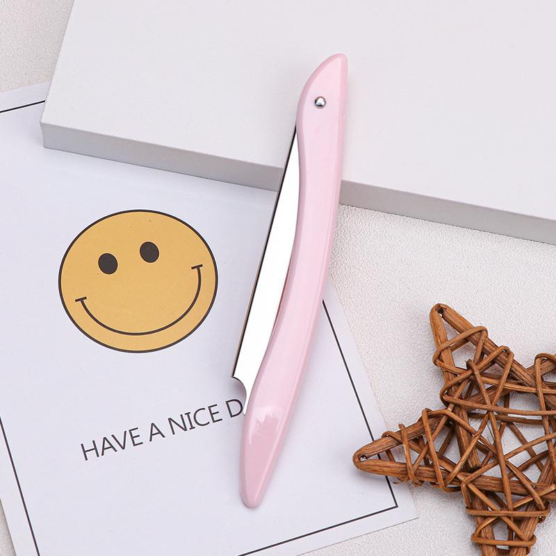 Portable Foldable Eyebrow Trimmer with Safe Stainless Steel Blade for Precise Shaping and Makeup Application