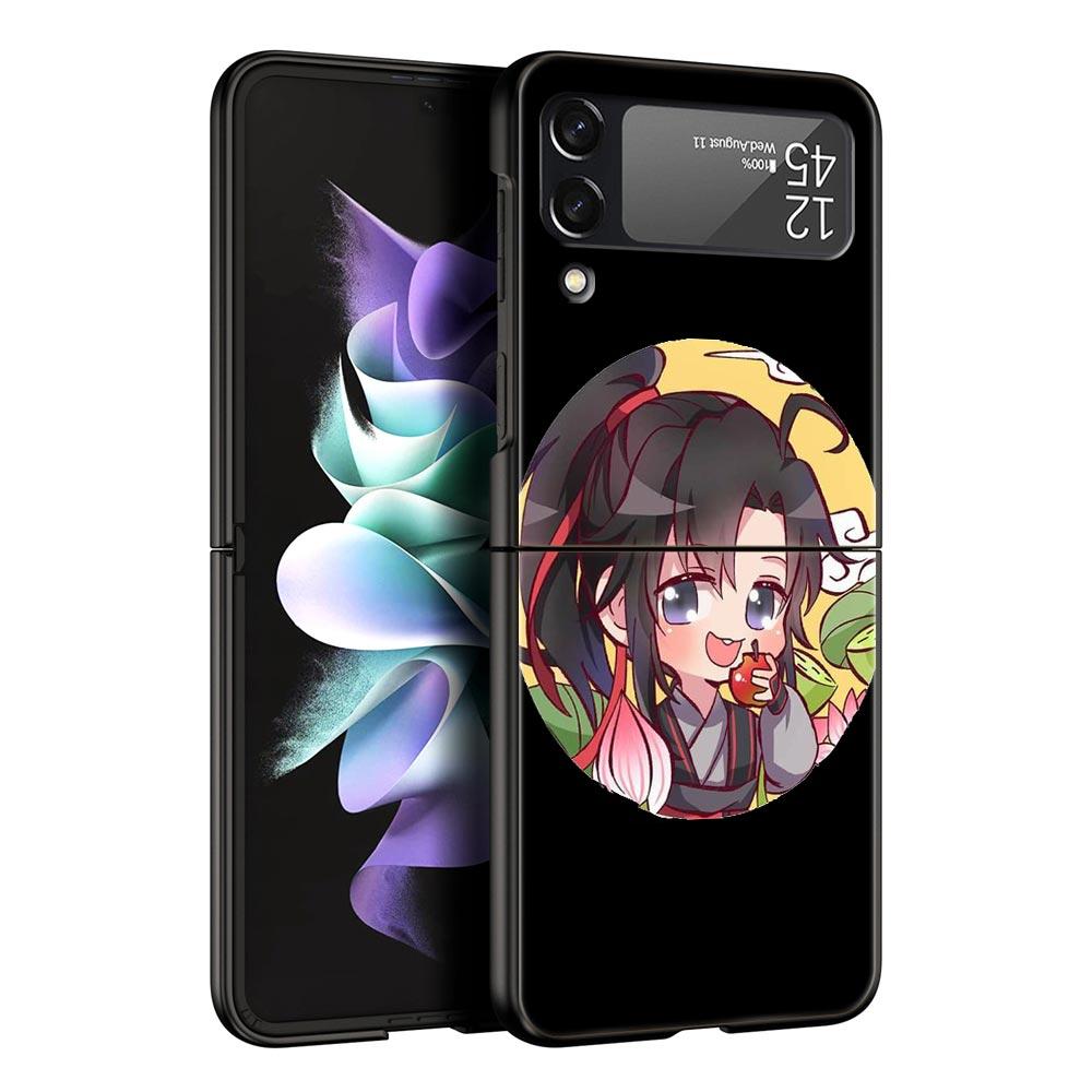 Heaven Officials Blessing TGCF Phone Case for Samsung Galaxy Z Flip 3 4 5 Black Folding Mobile Shell Hard Coque Protect Cover