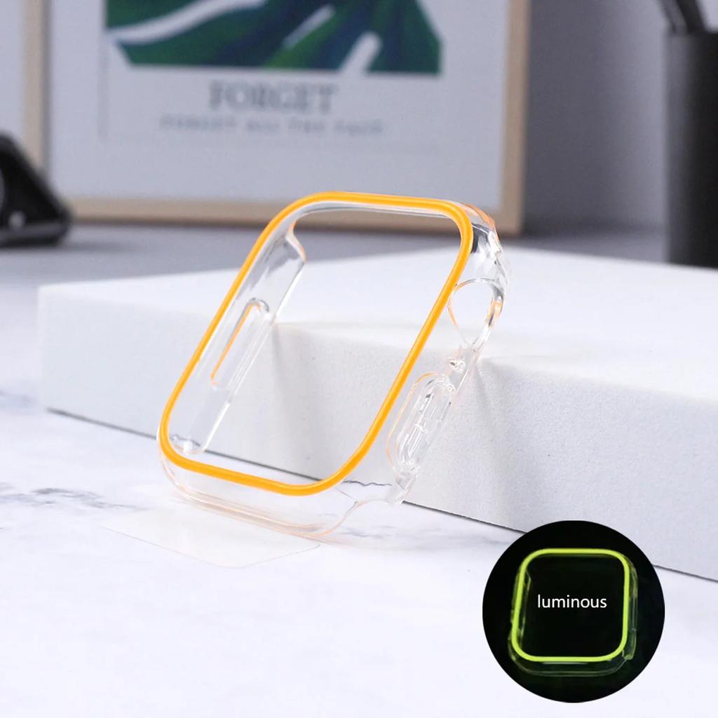 Colorful Cover for Apple Watch Case Ultra 49mm 45mm 44mm 41mm 40mm Hard PC Bumper Protective Frame iWatch 8 7 6 5 SE Accessorie