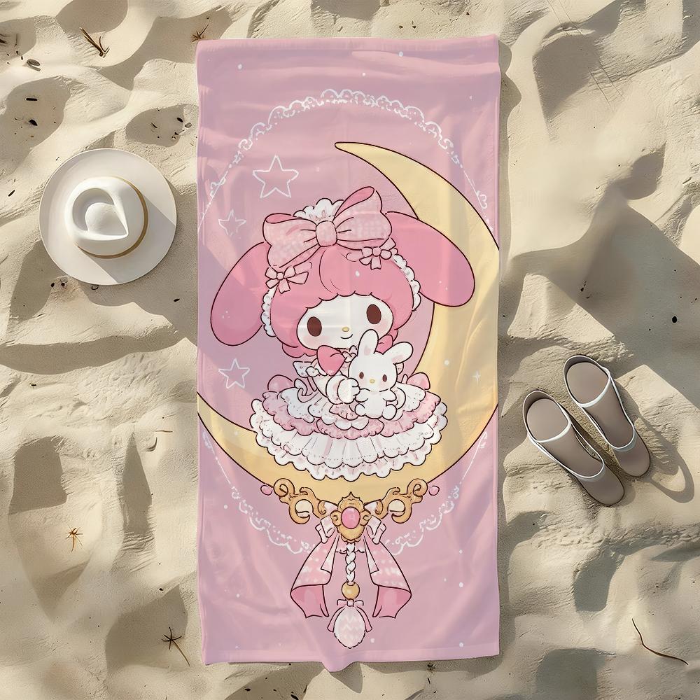 Lovely My M-Melody-S Towel For Swim Yoga Gym Quick Drying Soft and Skin-friendly Beach Towels All-Season