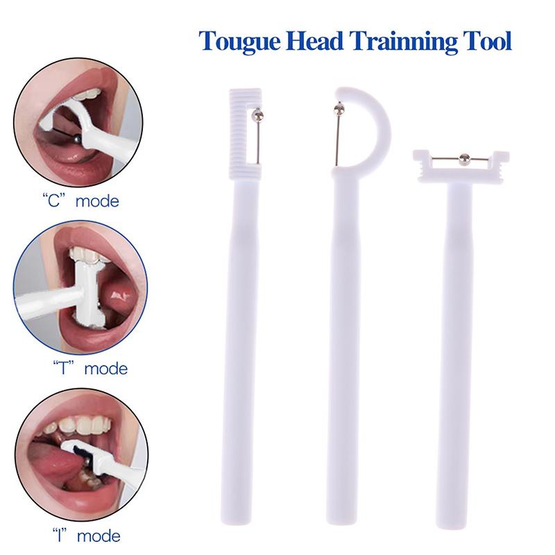 3/4Pcs Children Mouth Tougue Tip Exerciser Trainer Oral Care Muscle Strenght Touge Training Tool Flexibility Stability