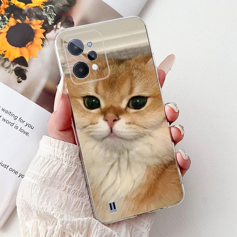 For Realme C31 Case Cute Butterfly Bear Cartoon Back Cover Phone Cases For Realme C 31 C31 4G RMX3501 RealmeC31 Soft Fundas