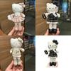 Long Leg Hello Kitty Plush Pendant With Dress And Bow Decoration For Girls Backpack Decor
