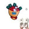 Detachable Christmas Shoe Buckle: PVC Flower Decoration for Hole Shoes