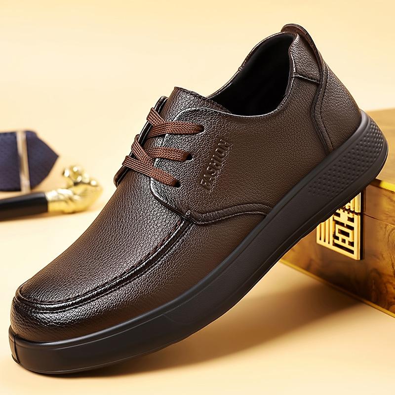 2026 New Designer Solid Color Leather Shoes for Men Soft Sole Fashion Loafers Man Spring Summer Autumn Business Casual Shoe Male