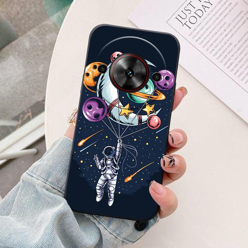 For ZTE Blade A75 5G Phone Case Astronaut Silicone Camera Protection Back Cover For ZTE BladeA75 5G Funda Colorful Coque A 75