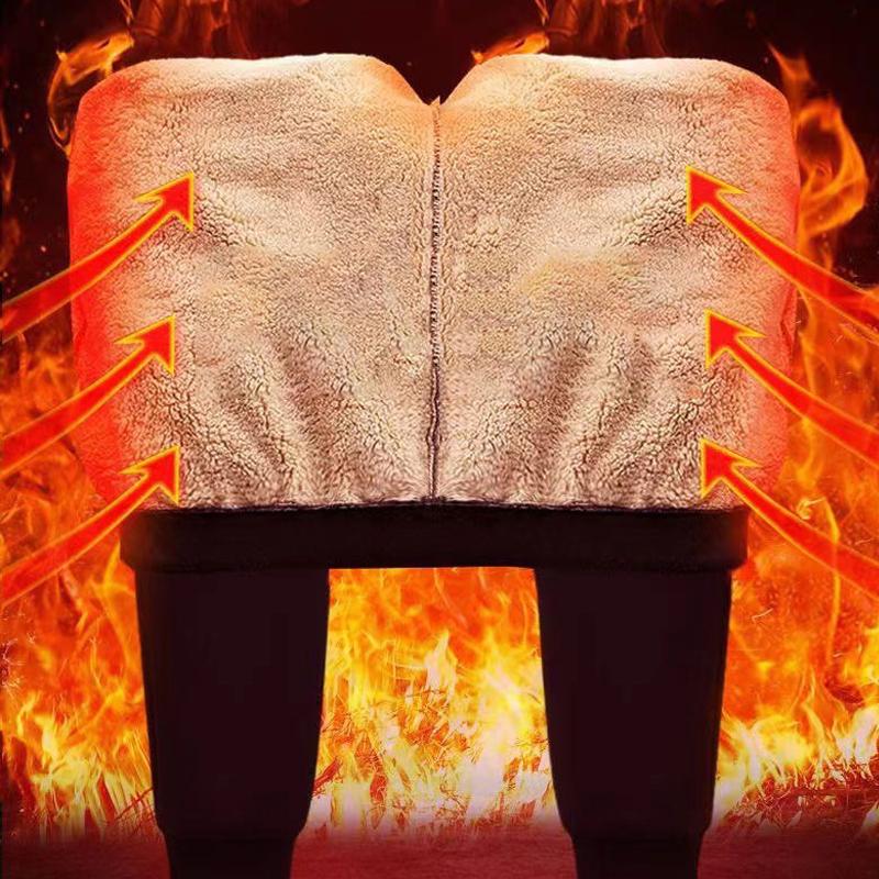 Pantaloni de iarnă pentru bărbați Plus Velvet Plus Velvet, calduri, din bumbac