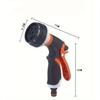 Adjustable TPR Garden Hose Spray Nozzle Anti-Drop Corrosion Resistant Water Sprayer for Lawn Watering, Car Washing & Household