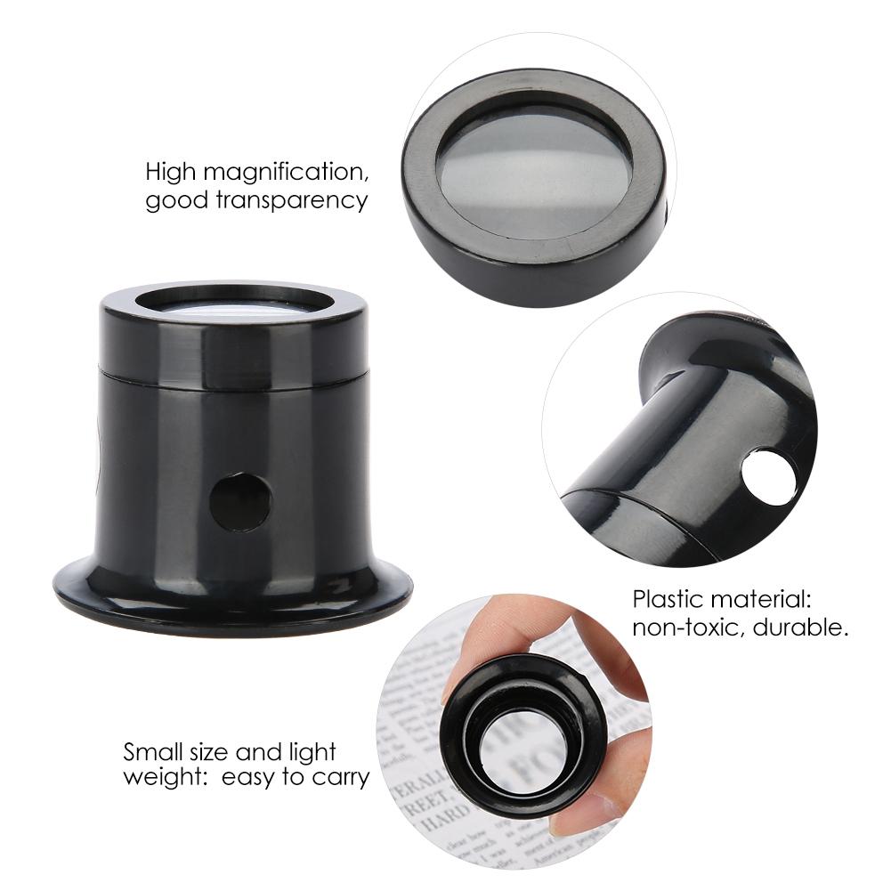 Portable Monocular Magnifier Magnifying Glass Watch Jewelry Repair Tools Loupe Lens (10X)