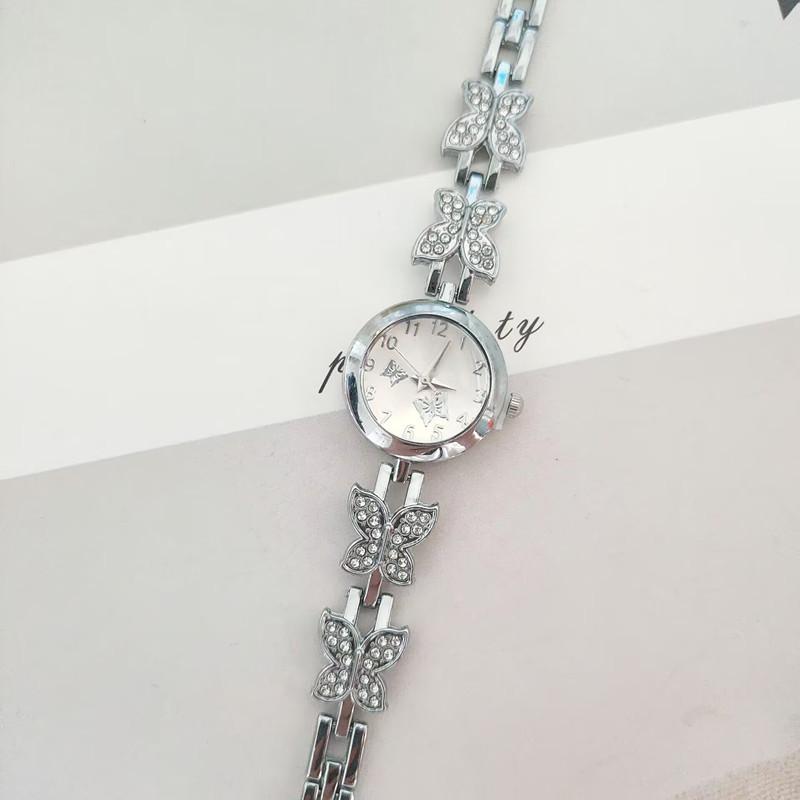 Korean Version of Butterfly Diamond Women's Watch Niche Light Luxury Female Student Bracelet Watch