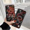 Case For Apple iPhone 14 11 13 7 12 Pro 7 XR XS Max 8 Plus 6 14Pro Black Soft Phone Coque Funda Fashion Chinese Vintage Dragon