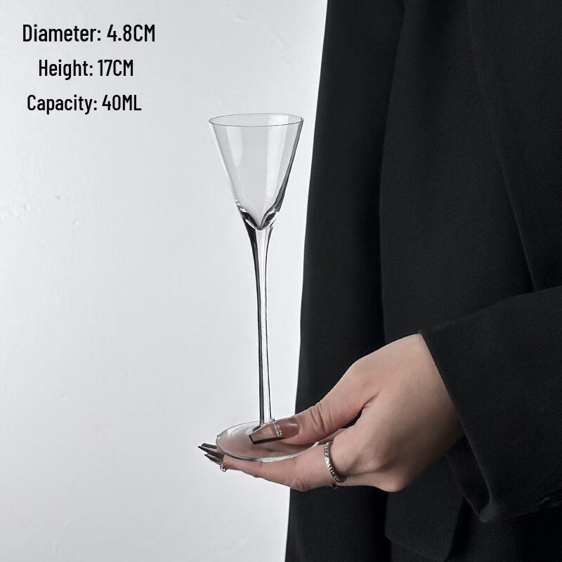 High-Stemmed Crystal Champagne & Cocktail Glass Small Champagne Glass BO-8