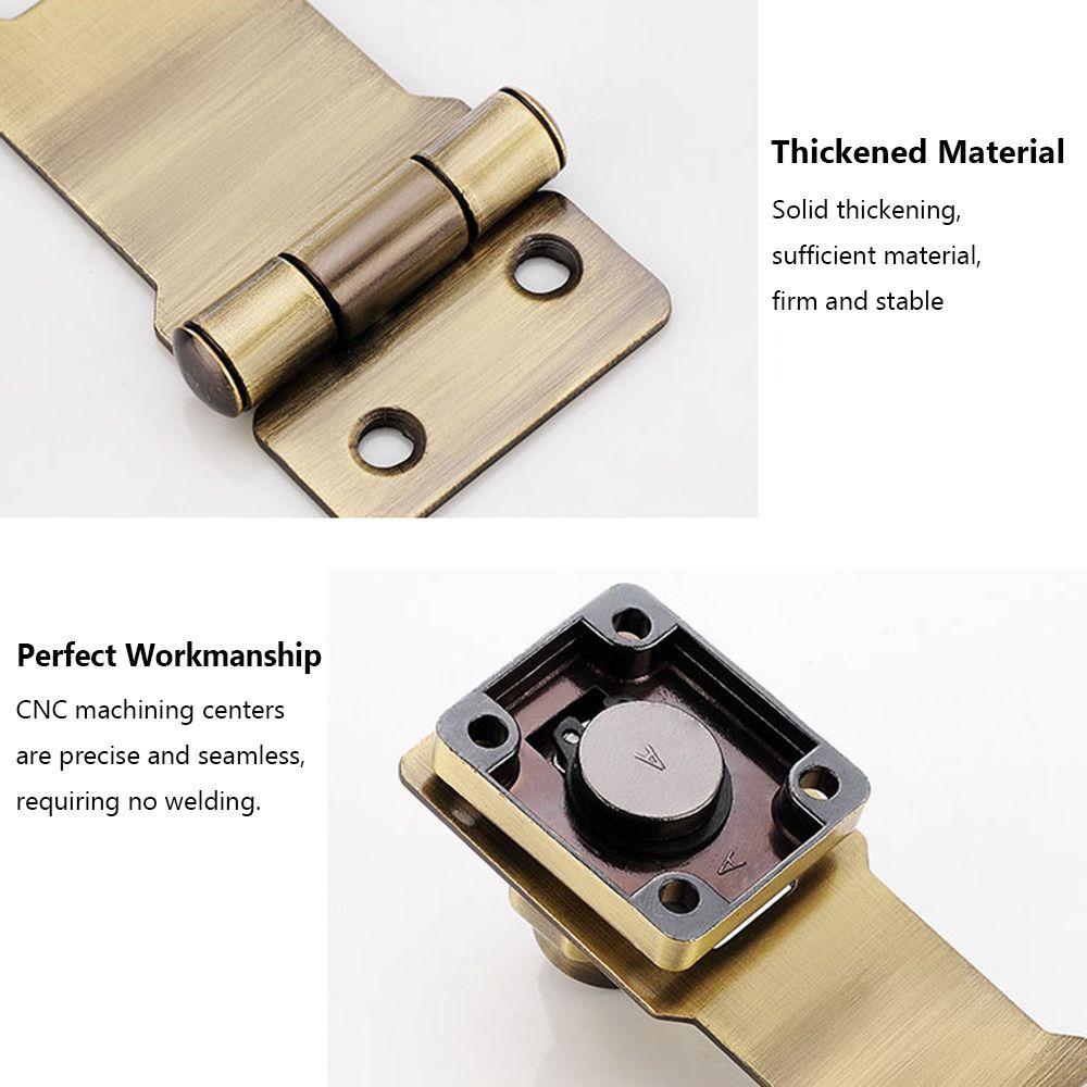 Buckle Burglarproof Cupboard Zinc Alloy Drawer Cabinet Door Lock Keyed Hasp Lock