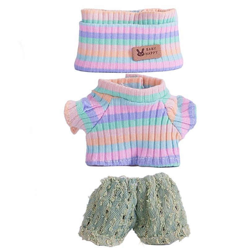 Fashion Doll Clothing Set For Anime Figure Doll 17cm Standing Doll Display Children Interactive DressingUp Doll Clothes