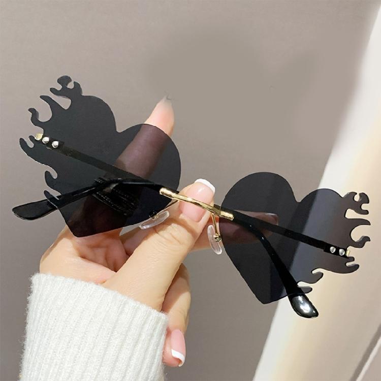 Novelty Flame Sunglasses For Shows And Daily Wear Punk Costume Accessories Masquerades Party Decoration