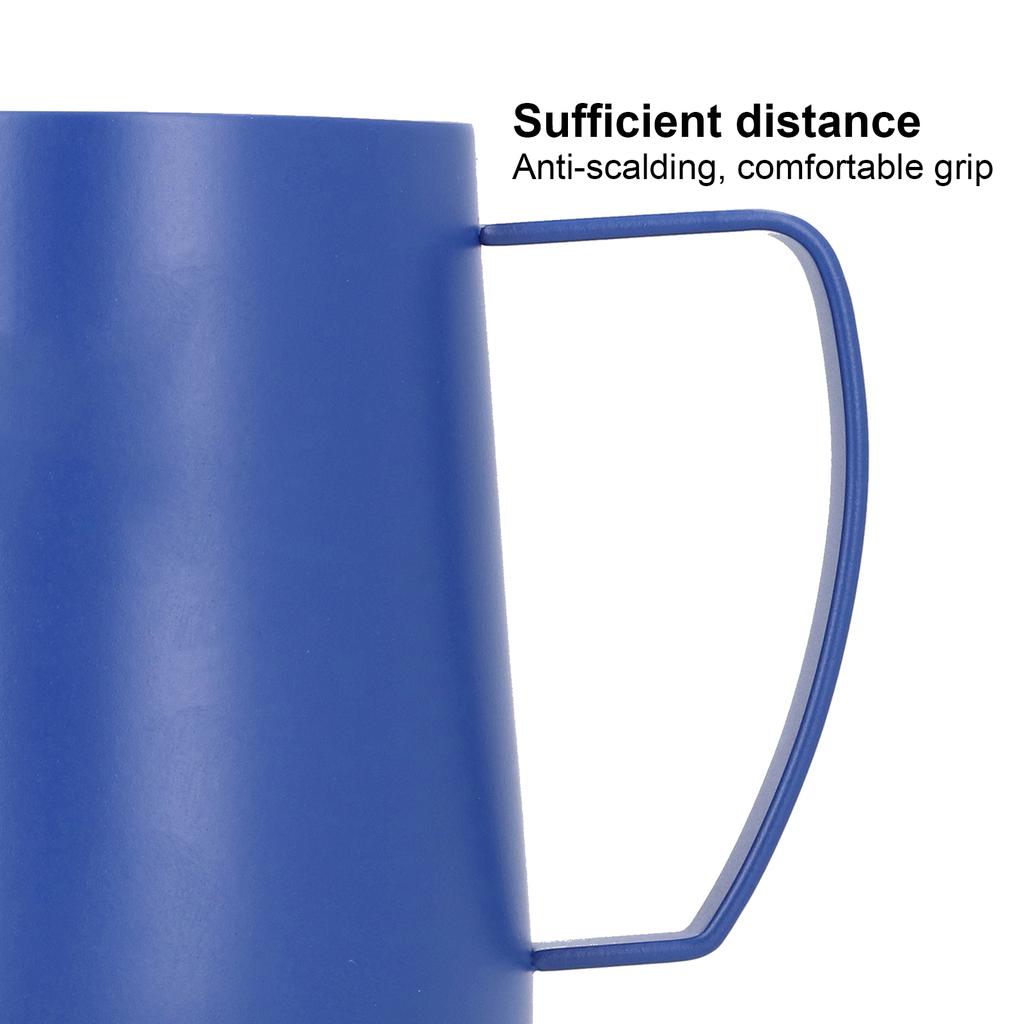 Nerezová konvička na kávu šálek na napěnění mléka s výlevkou proti odkapávání do kuchyně(400 ml )