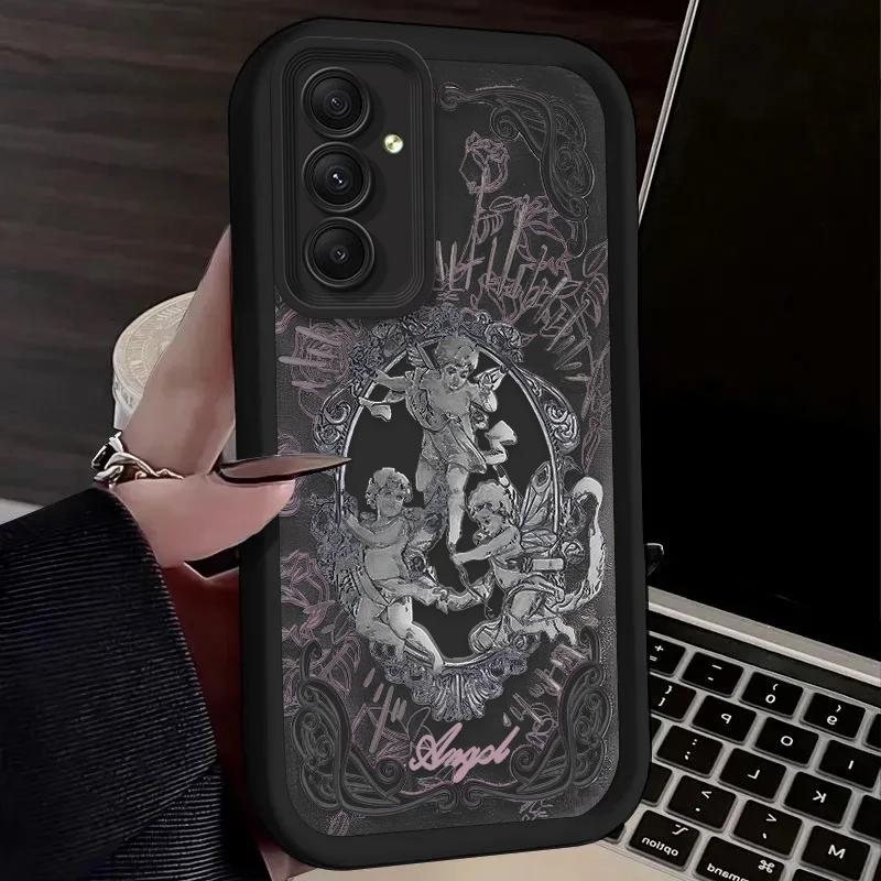Punk Cupid Angel For Samsung Galaxy Case S24 S23 S22 S21 Ultra Plus Fe A55 A54 A53 A52 A35 A25 A15 A14 5G Phone Y2k Cover