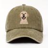 Cute Labrador Pattern Urban Retro Style Lightweight Adjustable Curved brimmed Hat for Men and Women Dressing
