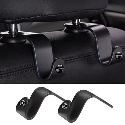 2/4Pcs Car Seat Back Hook Organizer Holder Storage Hanging Clips For Mercedes Benz W203 W204 W205 W211 W212 W124 W177 W220 AMG