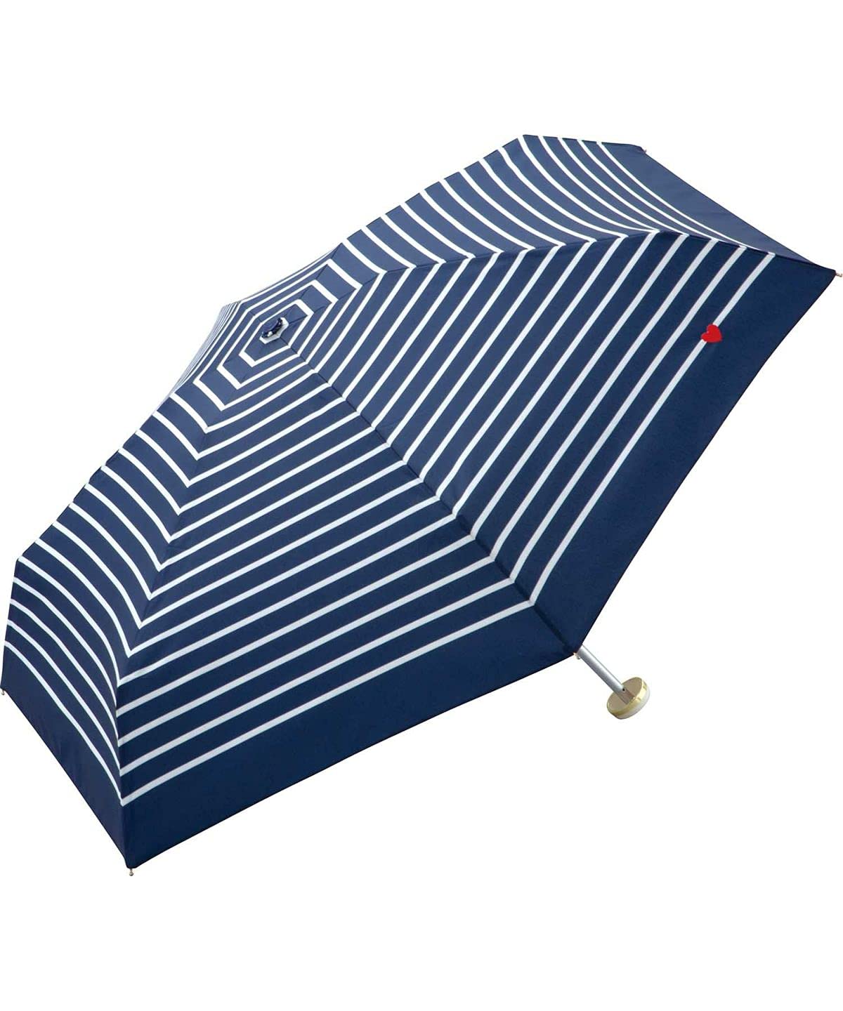 

Folding Umbrella with Heart Embroidery and a Striped Perfect for Rain or Includes a Storage Wide Easy to Timeless Perfect for or Stylish and Product