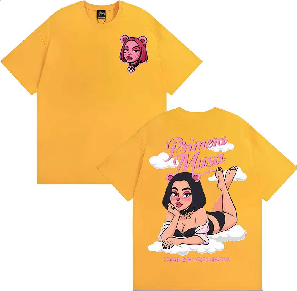 Omar Courtz Primera Musa 2025 Tour Merch Tee Shirt Unisex Women Couples Fashion Aesthetic Tshirt Casual Comfort Oversized T Shirts