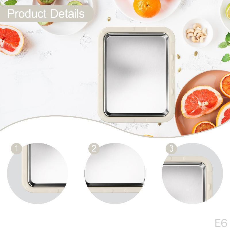 Ice Cream Maker Yogurt Rolls Tray DIY Fun Parent Child Activities Stainless Steel Multipurpose