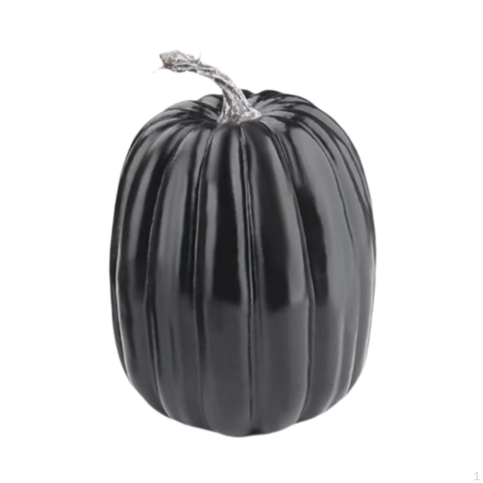 

Artificial Foam Pumpkin Lifelike DIY for Crafts Autumn Harvest Decorative Table чорний