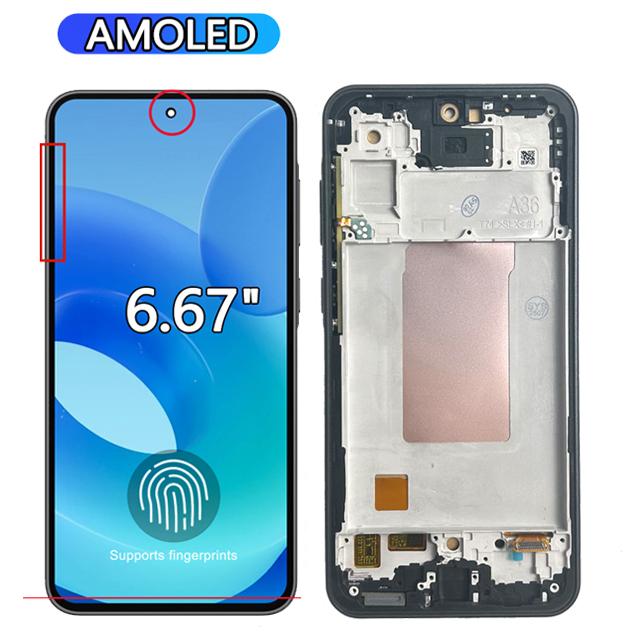 AMOLED Για Samsung Galaxy A36 5G Οθόνη LCD Οθόνη Αφής Ψηφιοποιητής Συναρμολόγηση Για Samsung A36 5G A366E A366E/DS Οθόνη LCD