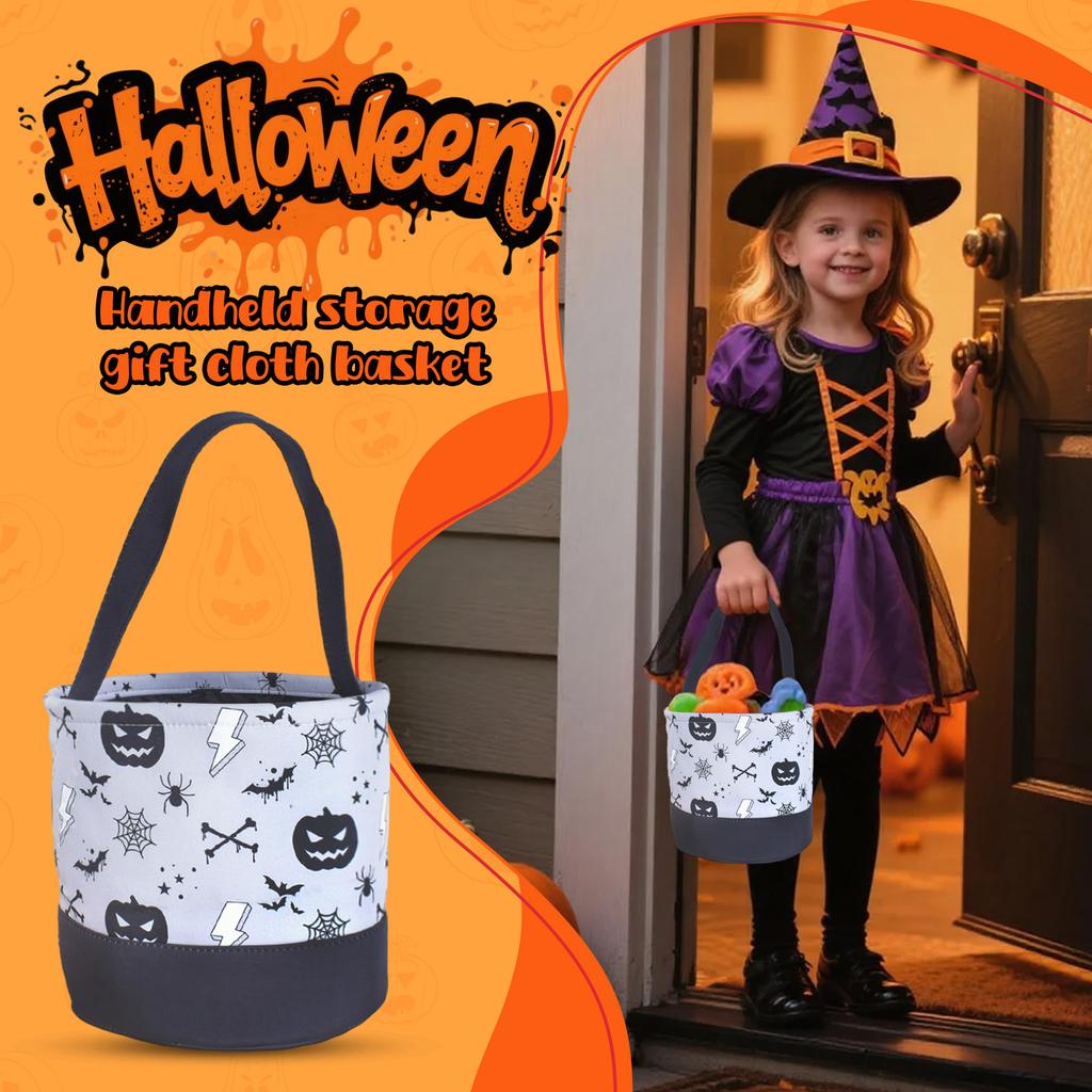 Halloween Candy Basket Halloween Candy Buckets Bag Halloween Trick Or Bags Tote Gift Bags