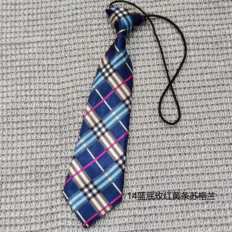 Kinder Erwachsene Glänzender Satin Bedruckt Gestreift Gepunktet Krawatte ohne Knoten zum Überziehen Festival Foto-Requisiten Tide