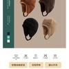 Corduroy flight cap, unisex, for skiing, warm, with fleece lining, ear-covering design, suitable for cycling, and resembling a Lei Feng cap