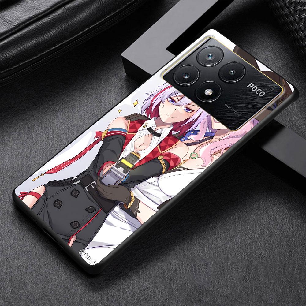 Jade Honkai Star Rail Case for Xiaomi Poco M3 X3 NFC X5 M5s M4 Pro 5G F3 Black Silicone Soft Phone Cover Coque