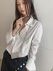 Dorothy Clothing Korean Style Long-Sleeve Curled Collar Women's Shirt