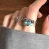 Chic Minimalist Copper Ring With Geometric Design Adjustable For Women 2024
