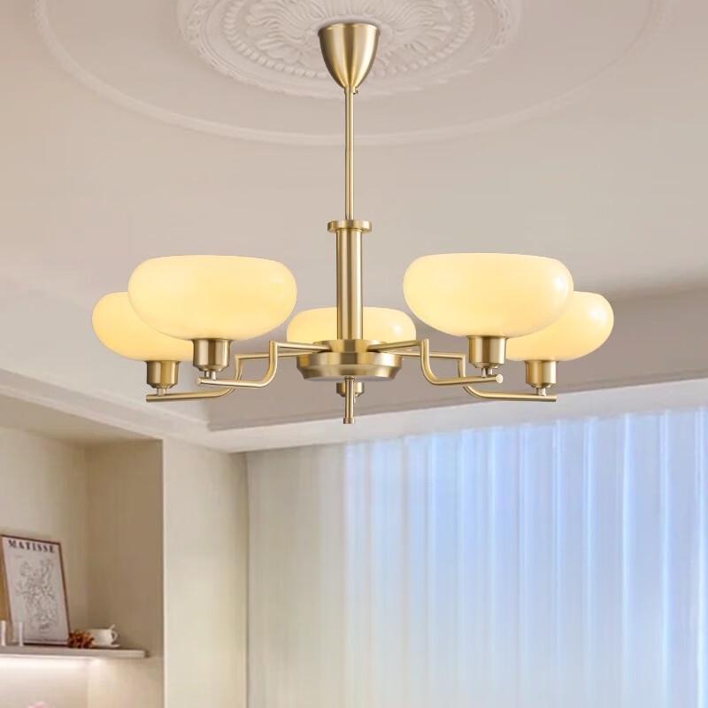 Nordic Retro 3-Head Chandelier with Chrome Body